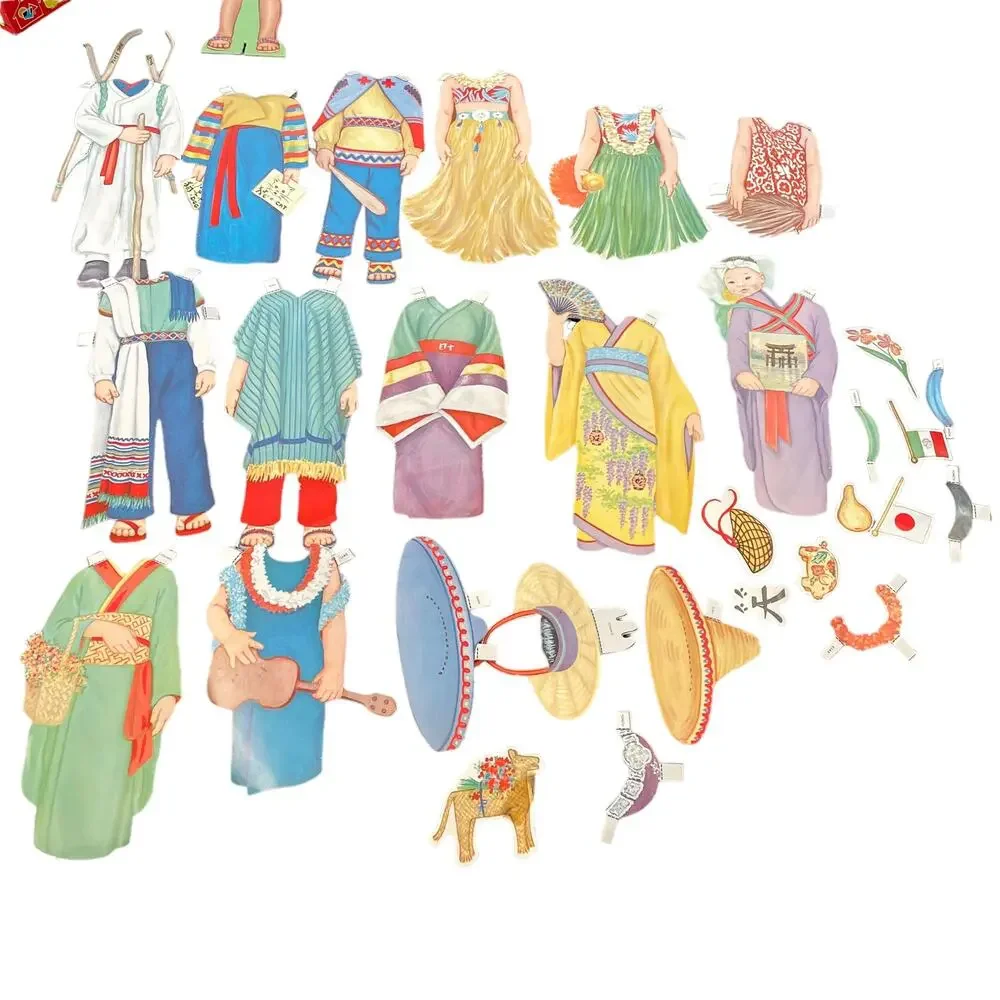 Vintage Platt & Munk Paper Dolls of Far Off Lands Vtg 1969 Made in USA Toy READ